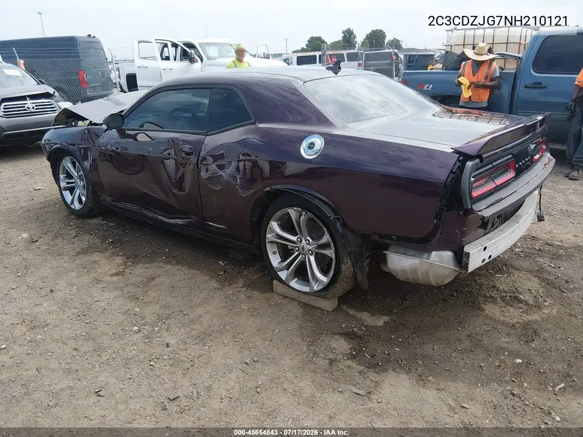 2022 Dodge Challenger Gt VIN: 2C3CDZJG7NH210121 Lot: 45654843