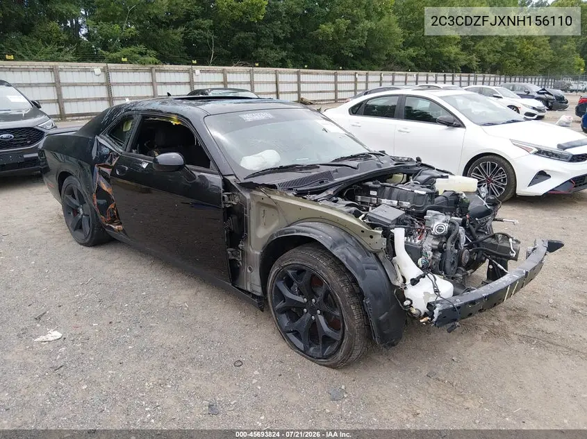 2022 Dodge Challenger R/T Scat Pack VIN: 2C3CDZFJXNH156110 Lot: 45693824