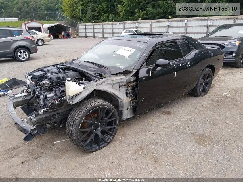 2022 Dodge Challenger R/T Scat Pack VIN: 2C3CDZFJXNH156110 Lot: 45693824