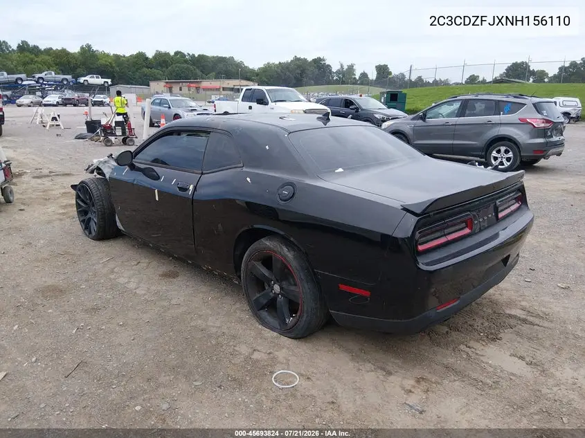 2022 Dodge Challenger R/T Scat Pack VIN: 2C3CDZFJXNH156110 Lot: 45693824