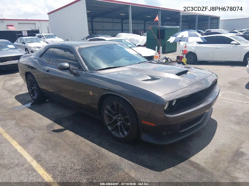 2023 Dodge Challenger R/T Scat Pack VIN: 2C3CDZFJ8PH678074 Lot: 45564297