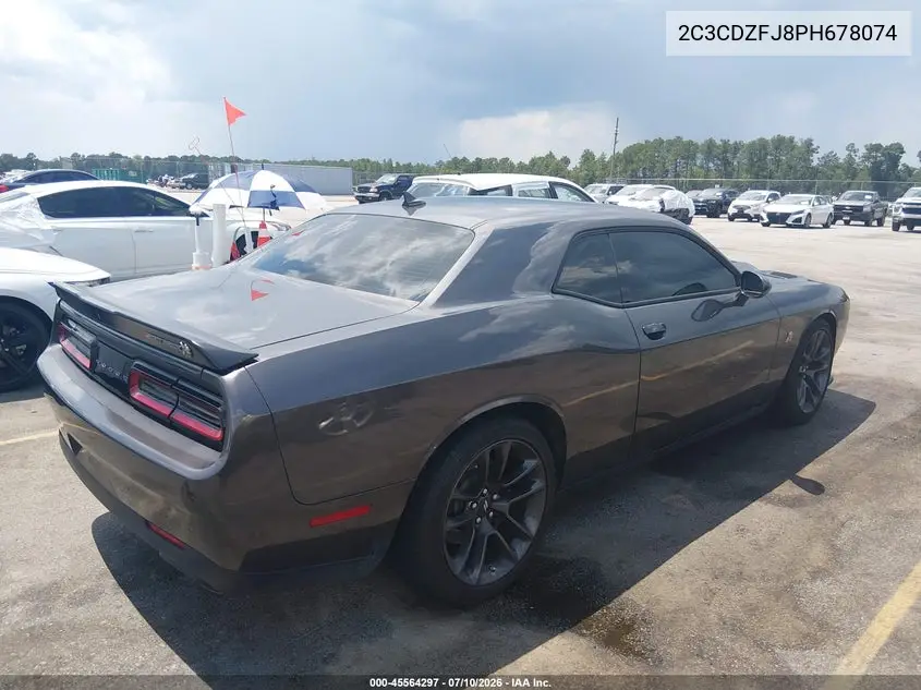 2023 Dodge Challenger R/T Scat Pack VIN: 2C3CDZFJ8PH678074 Lot: 45564297
