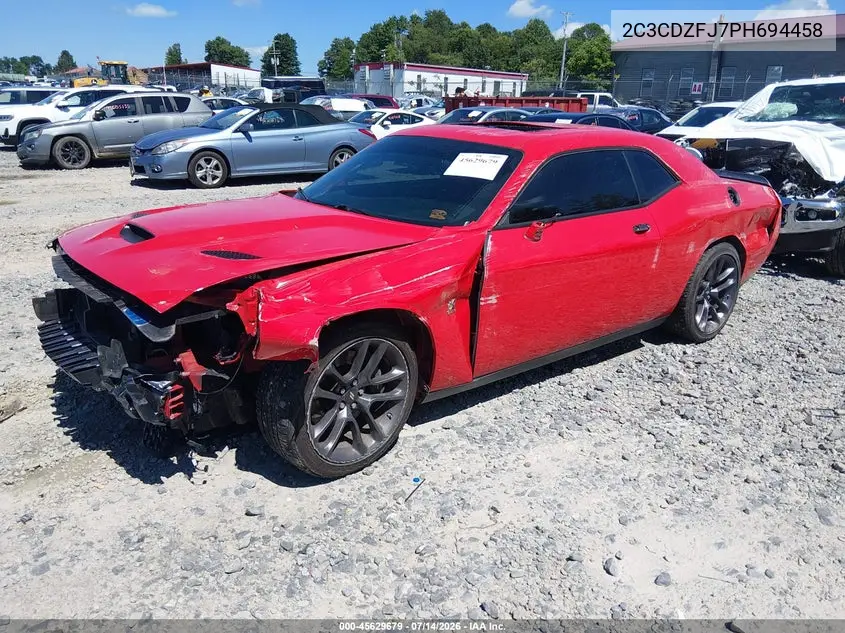 2023 Dodge Challenger R/T Scat Pack VIN: 2C3CDZFJ7PH694458 Lot: 45629679