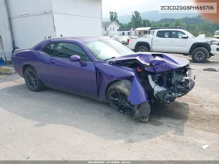 2023 Dodge Challenger Sxt Awd VIN: 2C3CDZGG5PH665706 Lot: 45630622