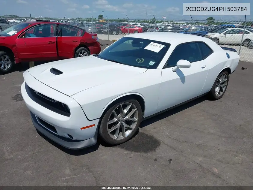 2023 Dodge Challenger Gt VIN: 2C3CDZJG4PH503784 Lot: 45643735