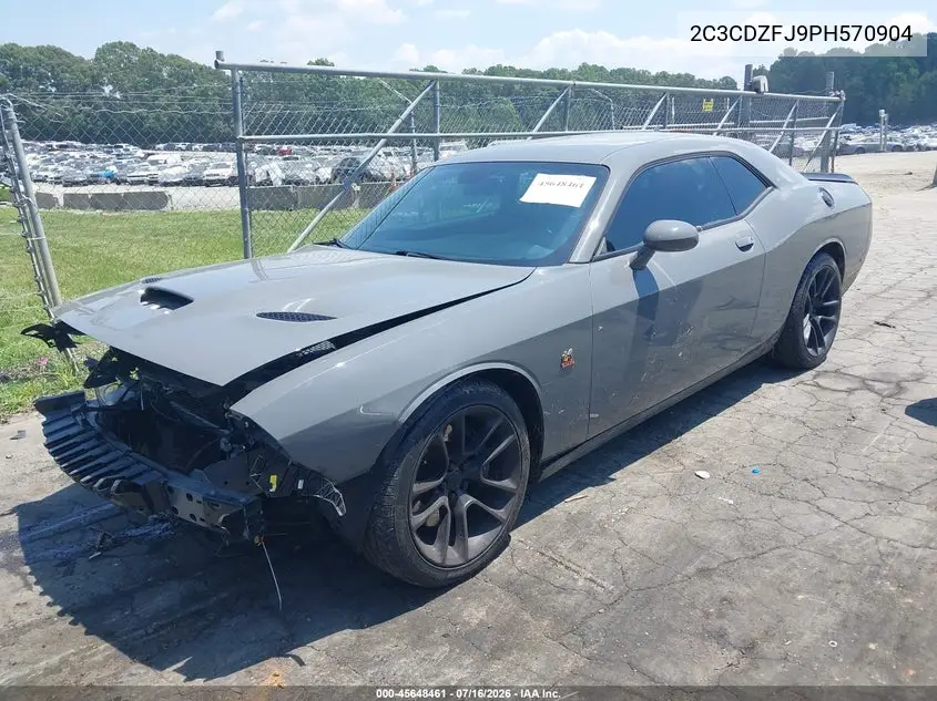 2023 Dodge Challenger R/T Scat Pack VIN: 2C3CDZFJ9PH570904 Lot: 45648461