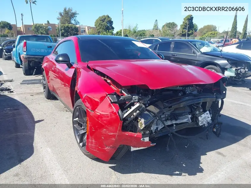 2024 Dodge Charger Daytona R/T Awd VIN: 2C3CDBCKXRR206606 Lot: 44422843