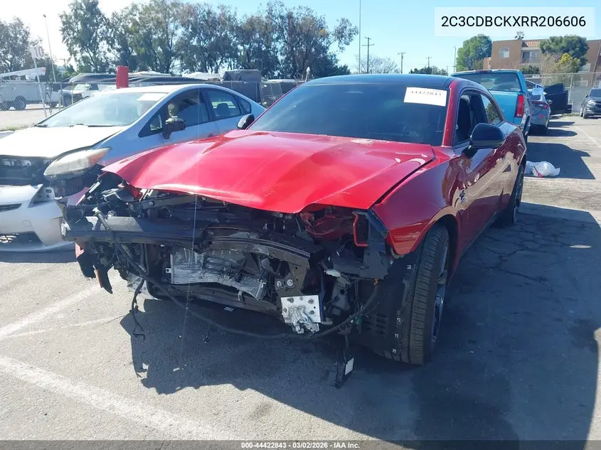 2024 Dodge Charger Daytona R/T Awd VIN: 2C3CDBCKXRR206606 Lot: 44422843
