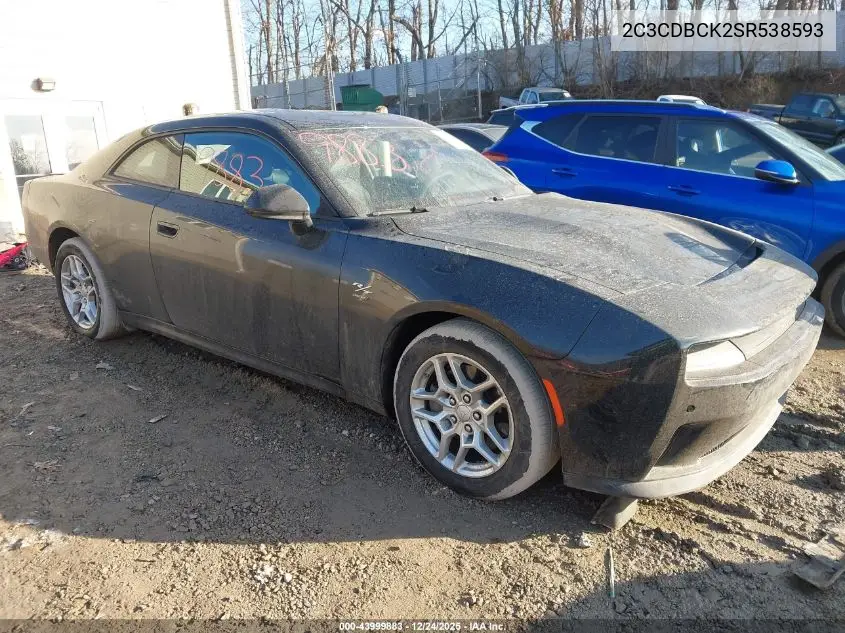 2025 Dodge Charger Daytona R/T Awd VIN: 2C3CDBCK2SR538593 Lot: 43999883