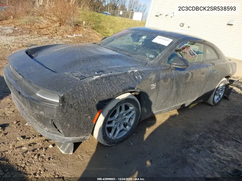 2025 Dodge Charger Daytona R/T Awd VIN: 2C3CDBCK2SR538593 Lot: 43999883