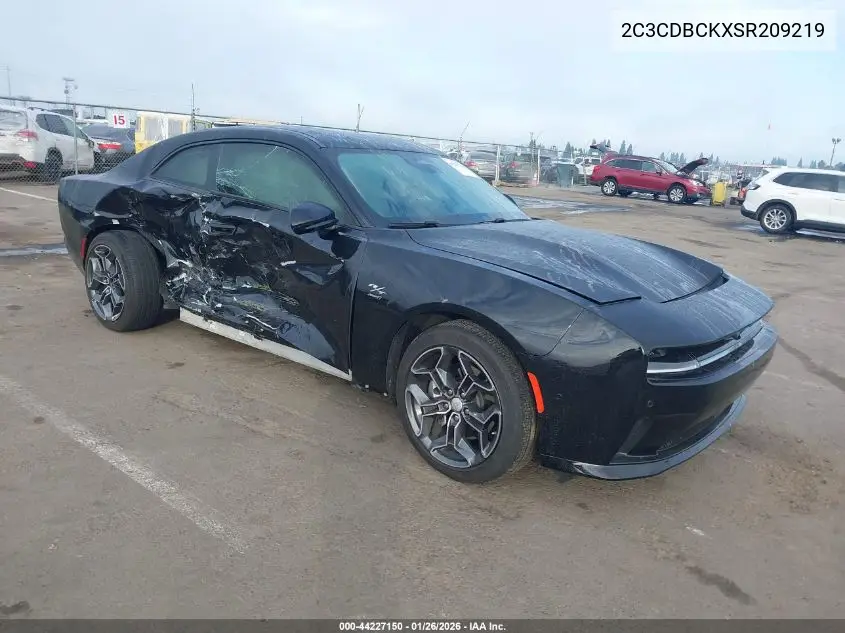 2025 Dodge Charger Daytona R/T Awd VIN: 2C3CDBCKXSR209219 Lot: 44227150