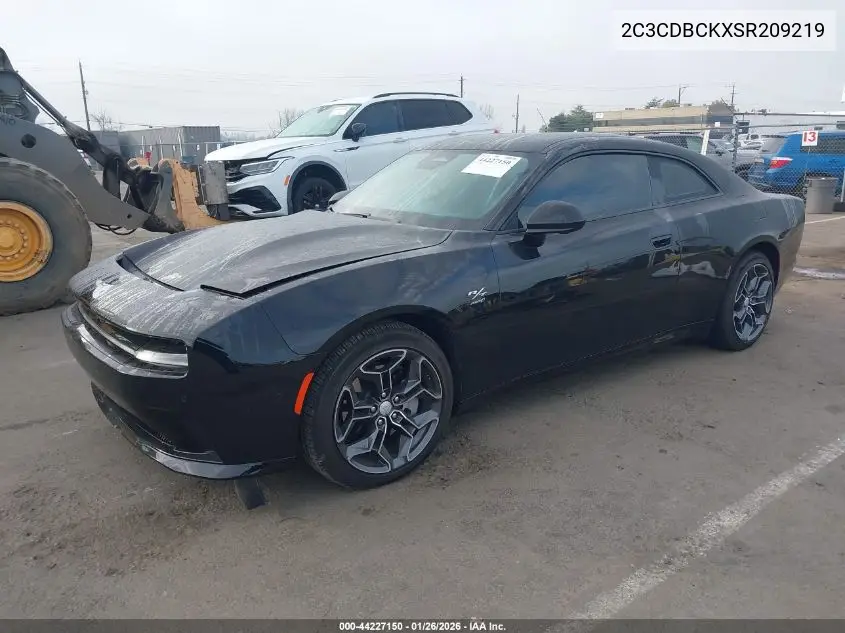 2025 Dodge Charger Daytona R/T Awd VIN: 2C3CDBCKXSR209219 Lot: 44227150