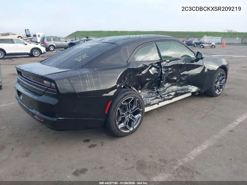 2025 Dodge Charger Daytona R/T Awd VIN: 2C3CDBCKXSR209219 Lot: 44227150
