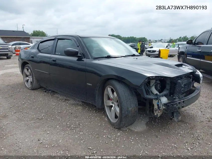 2007 Dodge Charger Srt8 VIN: 2B3LA73WX7H890193 Lot: 45168796
