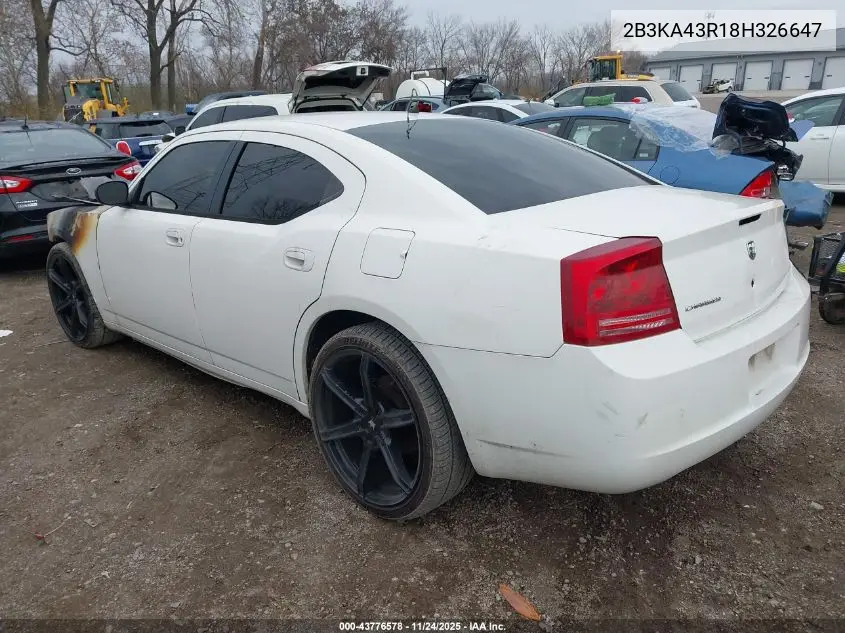 2B3KA43R18H326647 2008 Dodge Charger