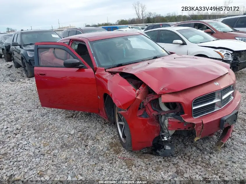 2B3KA33V49H570172 2009 Dodge Charger Sxt