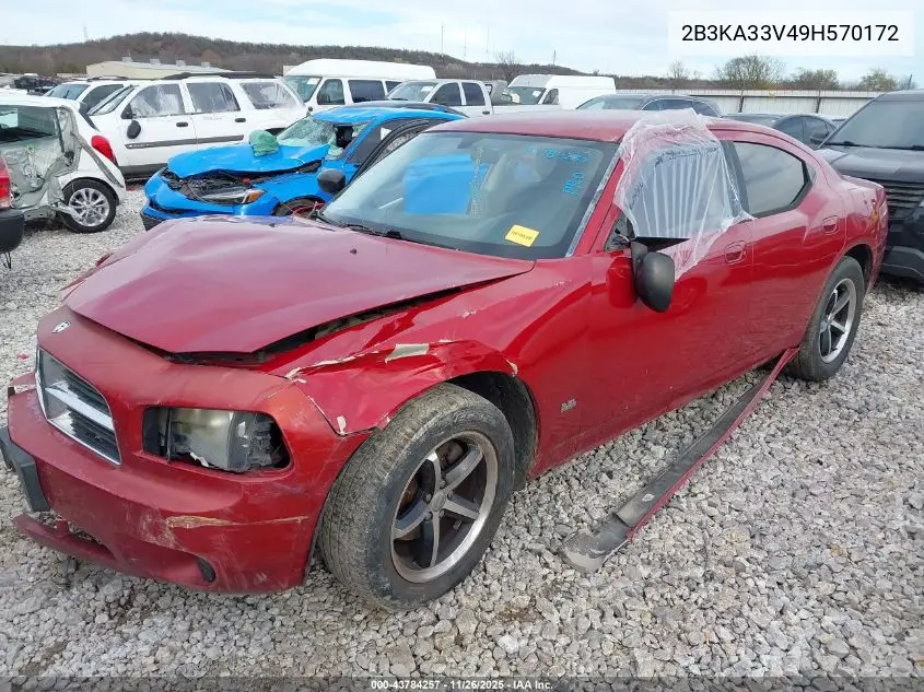 2B3KA33V49H570172 2009 Dodge Charger Sxt