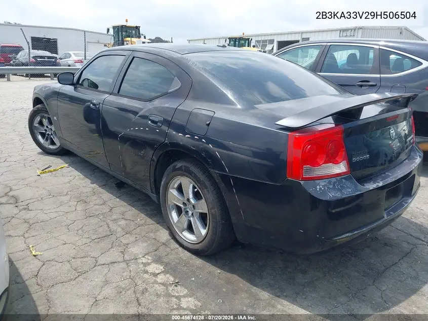 2009 Dodge Charger Sxt VIN: 2B3KA33V29H506504 Lot: 45674128