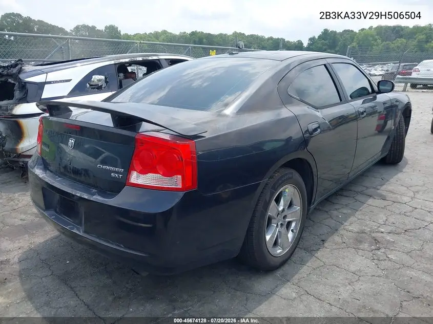 2009 Dodge Charger Sxt VIN: 2B3KA33V29H506504 Lot: 45674128