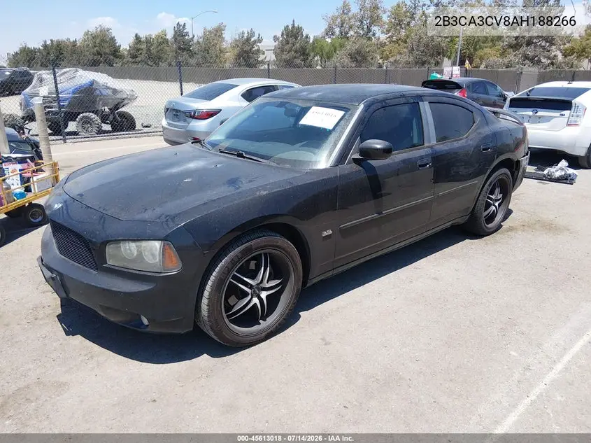 2010 Dodge Charger Sxt VIN: 2B3CA3CV8AH188266 Lot: 45613018