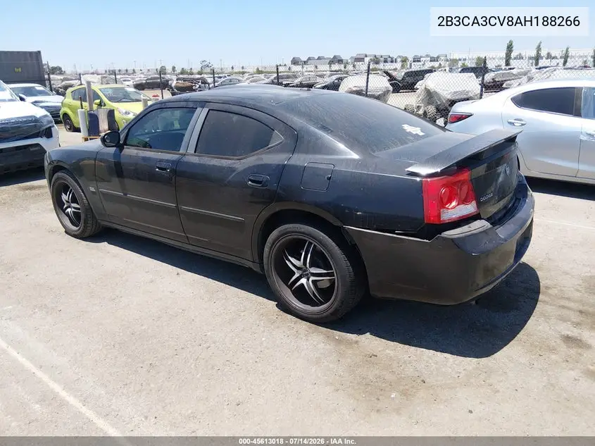 2010 Dodge Charger Sxt VIN: 2B3CA3CV8AH188266 Lot: 45613018