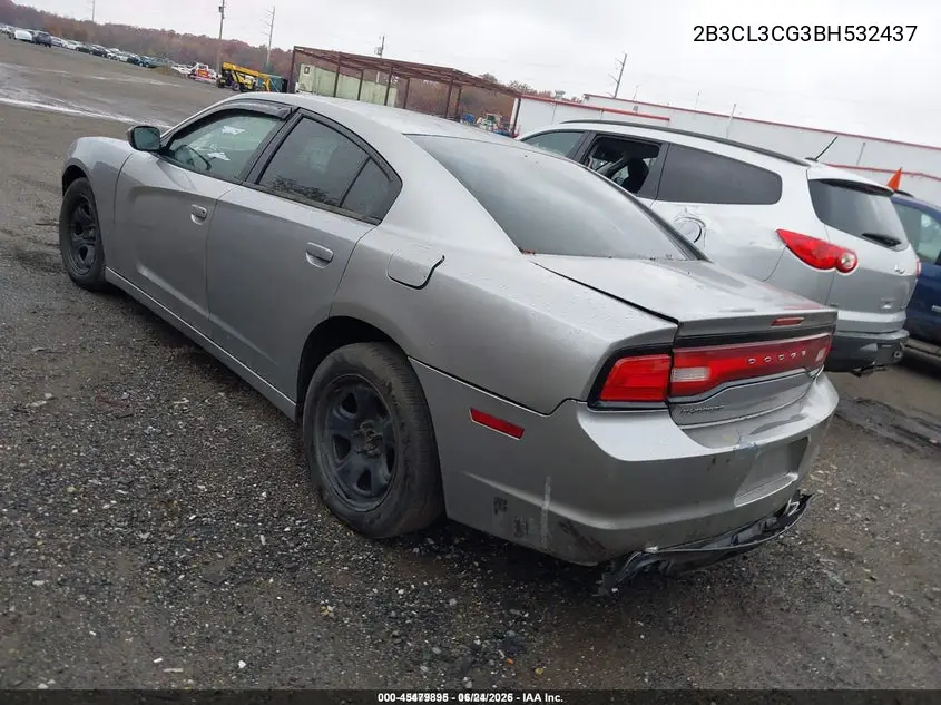 2B3CL3CG3BH532437 2011 Dodge Charger