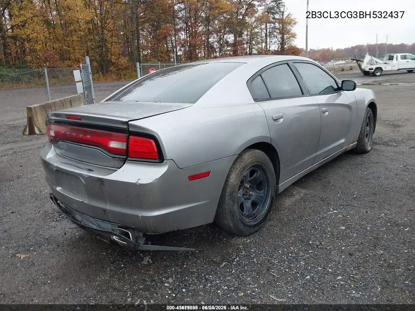 2B3CL3CG3BH532437 2011 Dodge Charger
