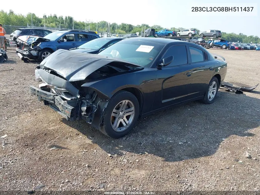 2011 Dodge Charger VIN: 2B3CL3CG8BH511437 Lot: 45666384
