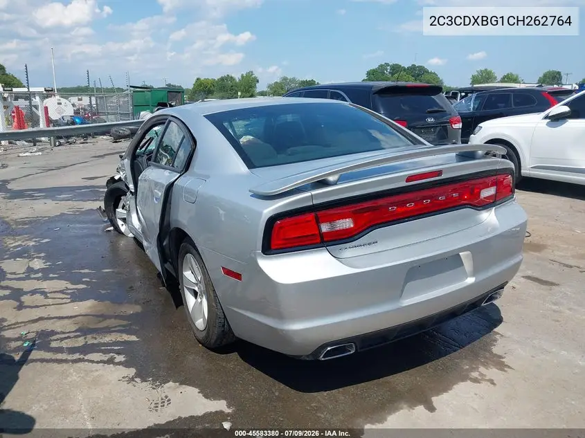 2012 Dodge Charger Se VIN: 2C3CDXBG1CH262764 Lot: 45583380