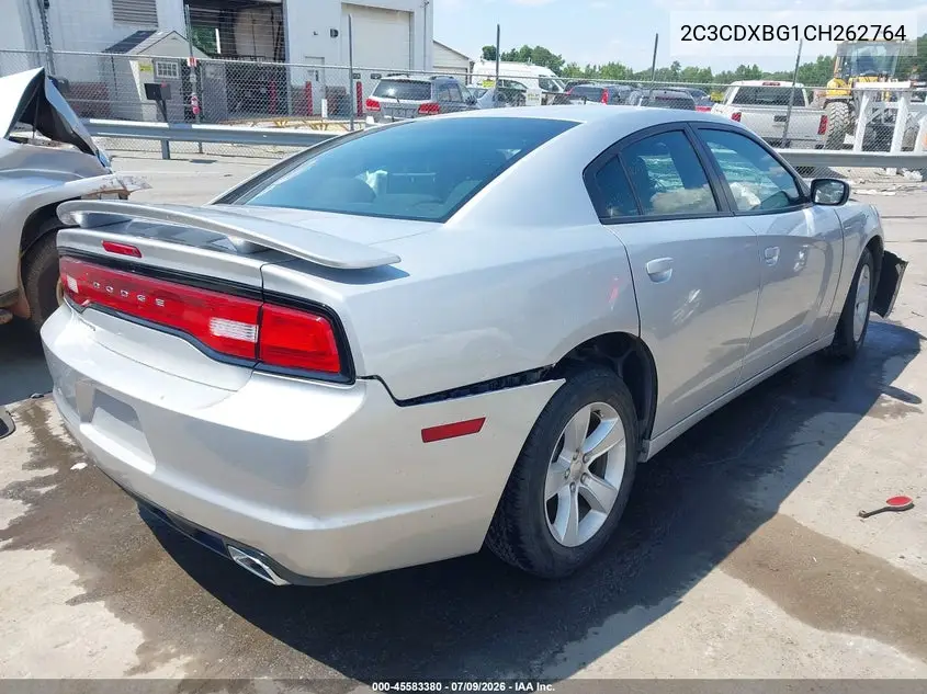 2012 Dodge Charger Se VIN: 2C3CDXBG1CH262764 Lot: 45583380