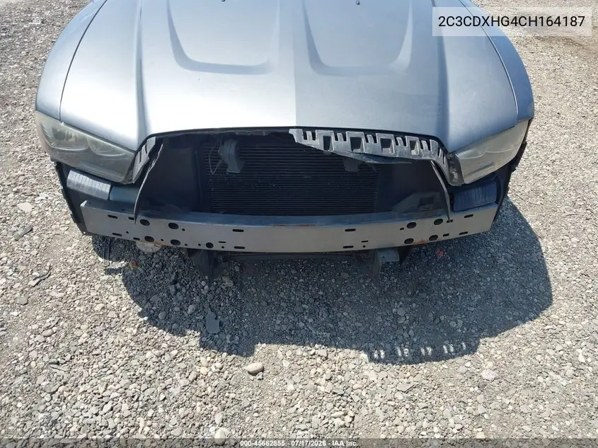 2012 Dodge Charger Sxt VIN: 2C3CDXHG4CH164187 Lot: 45662855
