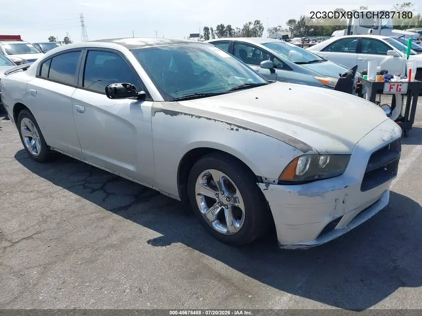 2012 Dodge Charger Se VIN: 2C3CDXBG1CH287180 Lot: 45678488