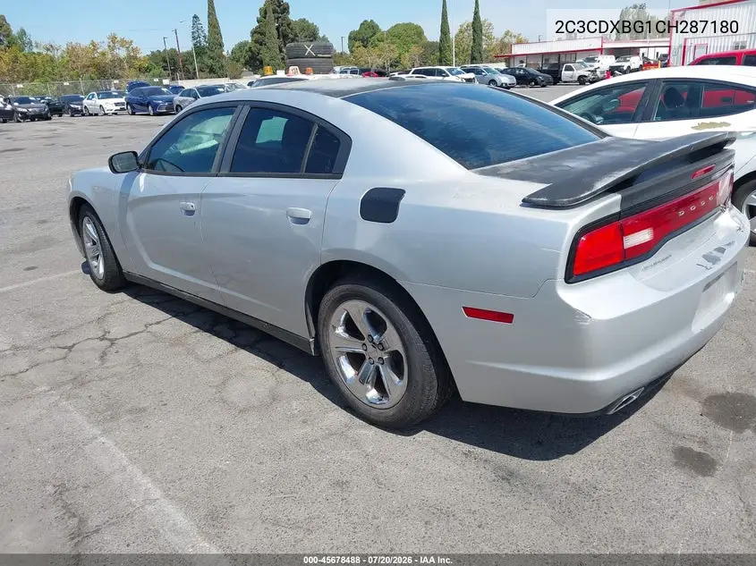 2012 Dodge Charger Se VIN: 2C3CDXBG1CH287180 Lot: 45678488