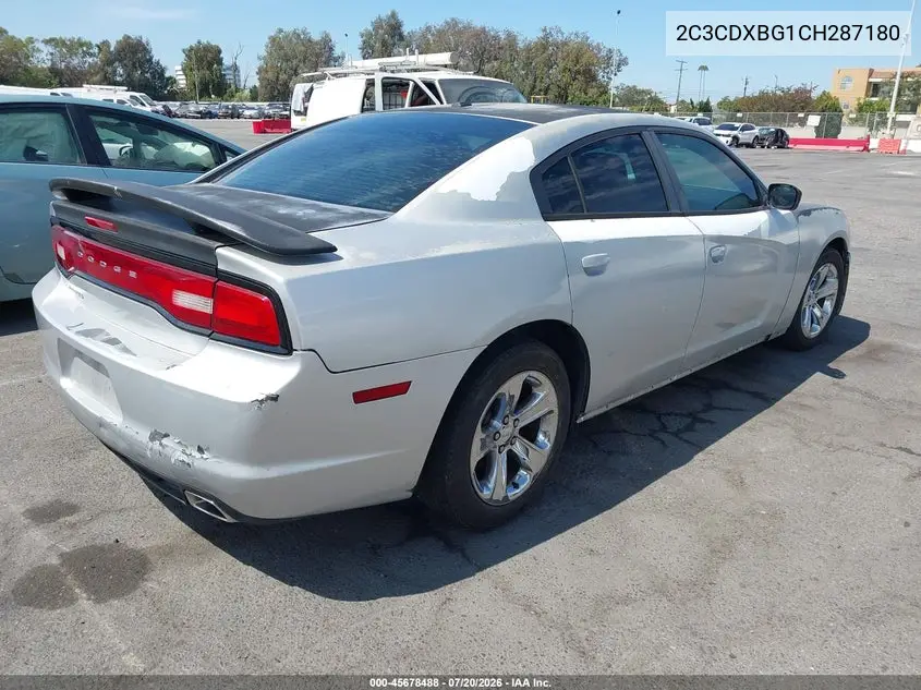 2012 Dodge Charger Se VIN: 2C3CDXBG1CH287180 Lot: 45678488