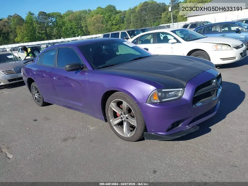 2C3CDXHG5DH633191 2013 Dodge Charger Sxt