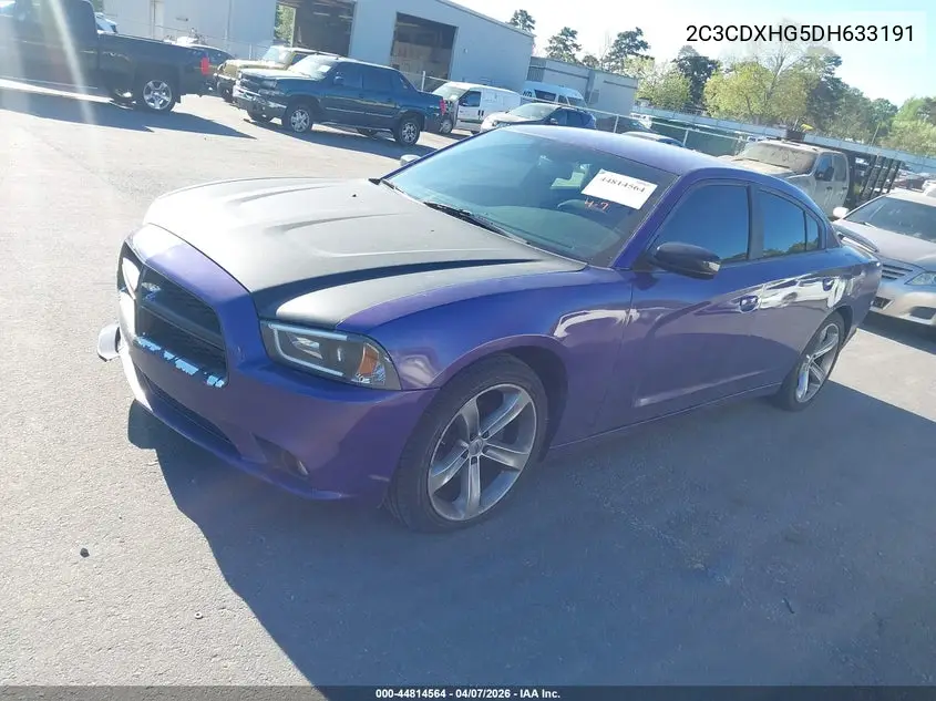 2C3CDXHG5DH633191 2013 Dodge Charger Sxt