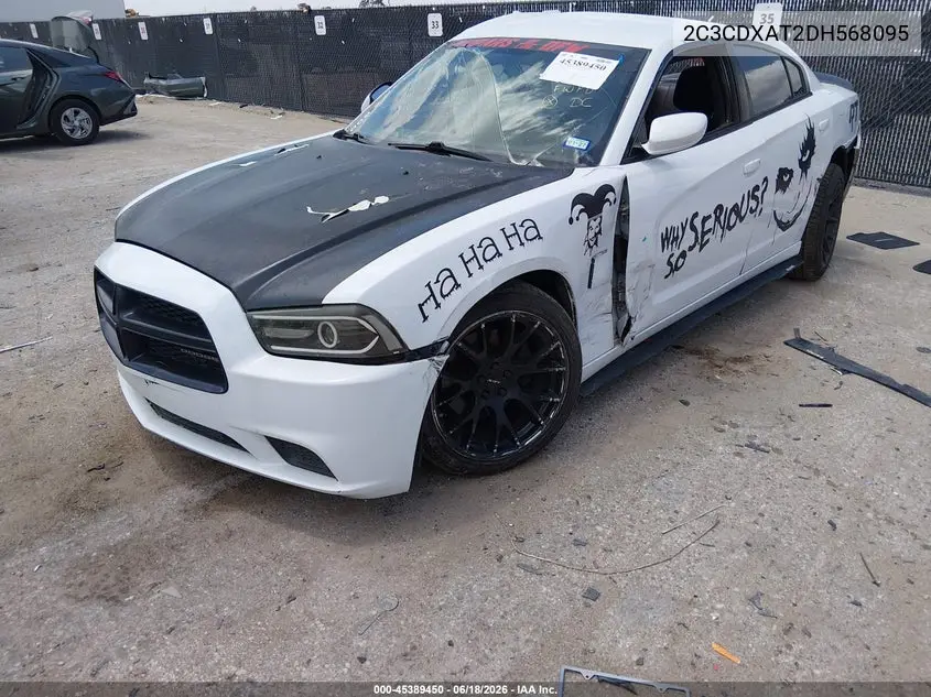 2013 Dodge Charger Police VIN: 2C3CDXAT2DH568095 Lot: 45389450