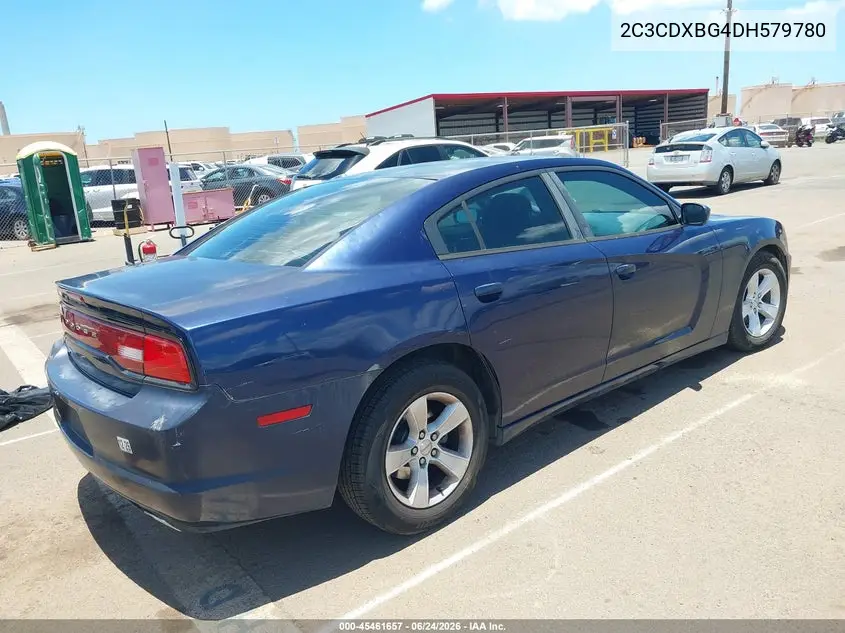 2013 Dodge Charger Se VIN: 2C3CDXBG4DH579780 Lot: 45461657