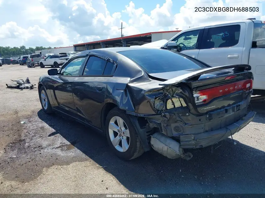 2013 Dodge Charger Se VIN: 2C3CDXBG8DH688503 Lot: 45585452