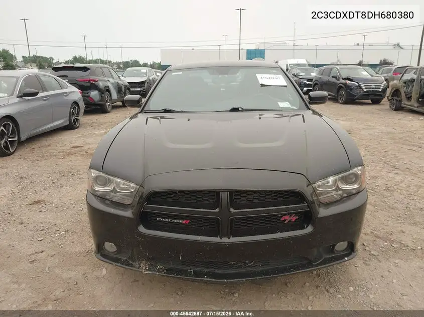 2013 Dodge Charger R/T VIN: 2C3CDXDT8DH680380 Lot: 45642687