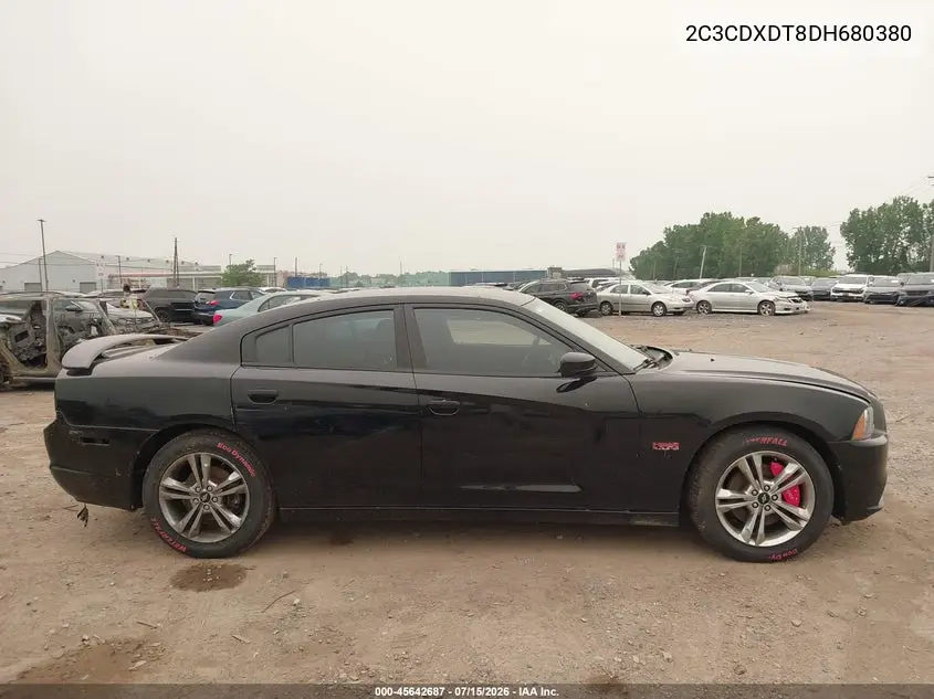 2013 Dodge Charger R/T VIN: 2C3CDXDT8DH680380 Lot: 45642687