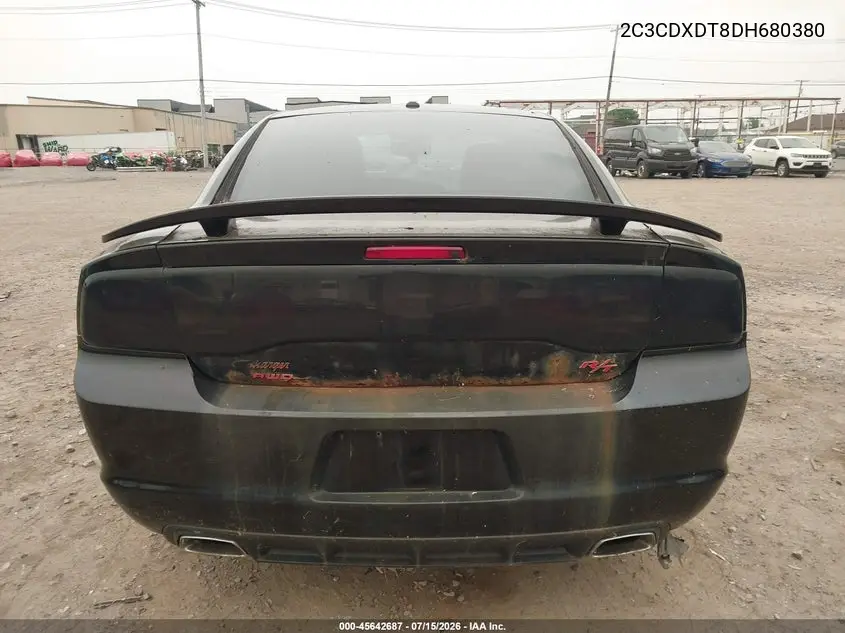 2013 Dodge Charger R/T VIN: 2C3CDXDT8DH680380 Lot: 45642687