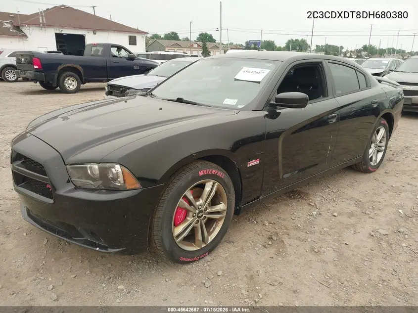 2013 Dodge Charger R/T VIN: 2C3CDXDT8DH680380 Lot: 45642687