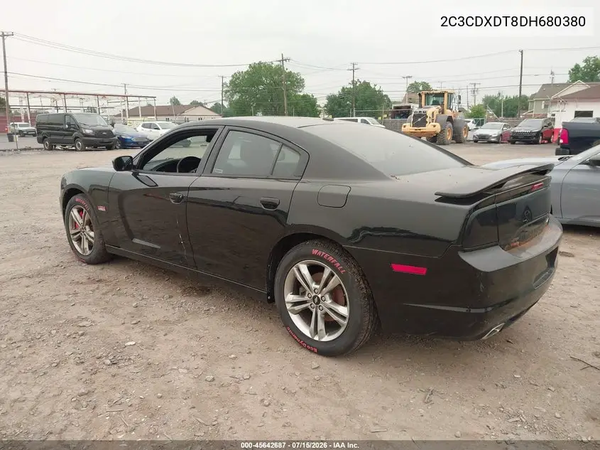 2013 Dodge Charger R/T VIN: 2C3CDXDT8DH680380 Lot: 45642687