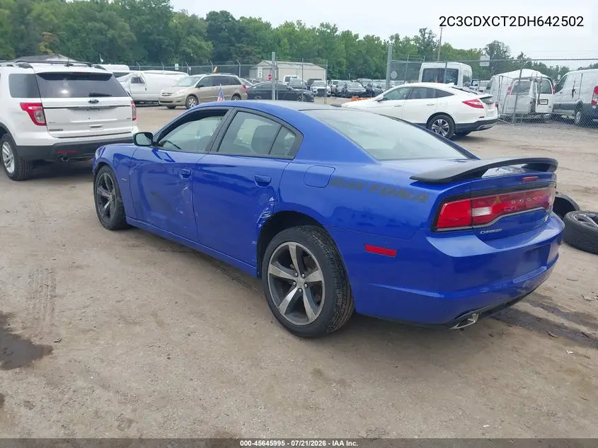 2013 Dodge Charger Road/Track VIN: 2C3CDXCT2DH642502 Lot: 45645995