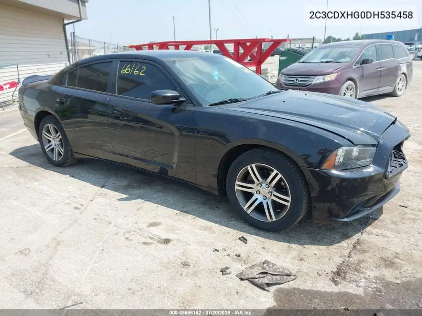 2013 Dodge Charger Sxt VIN: 2C3CDXHG0DH535458 Lot: 45666162