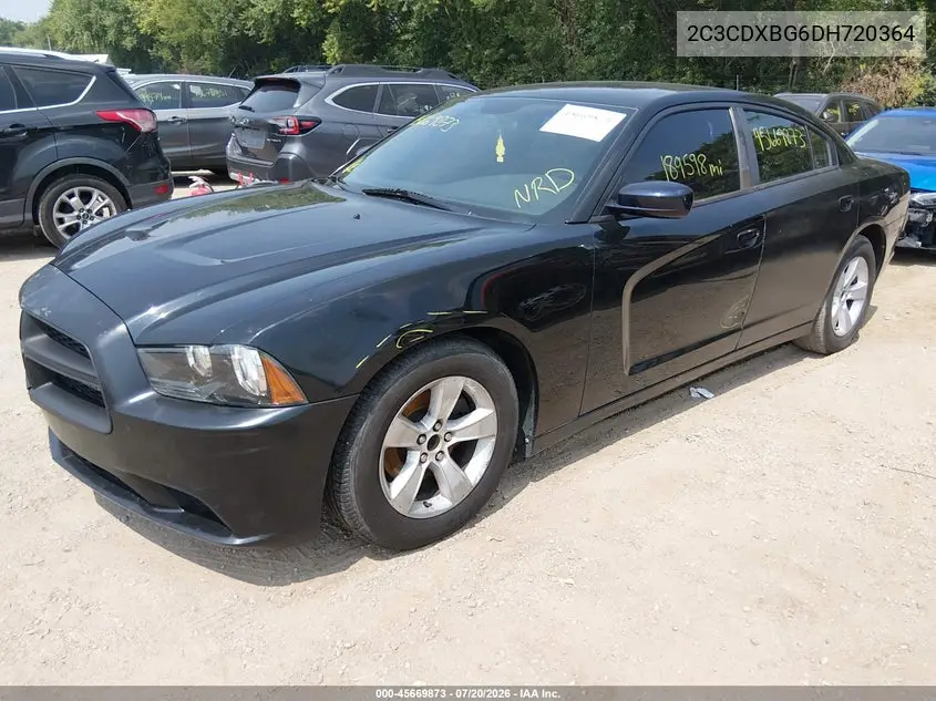 2013 Dodge Charger Se VIN: 2C3CDXBG6DH720364 Lot: 45669873