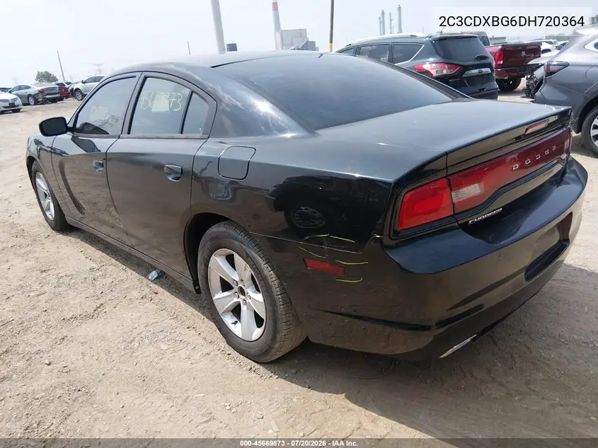 2013 Dodge Charger Se VIN: 2C3CDXBG6DH720364 Lot: 45669873
