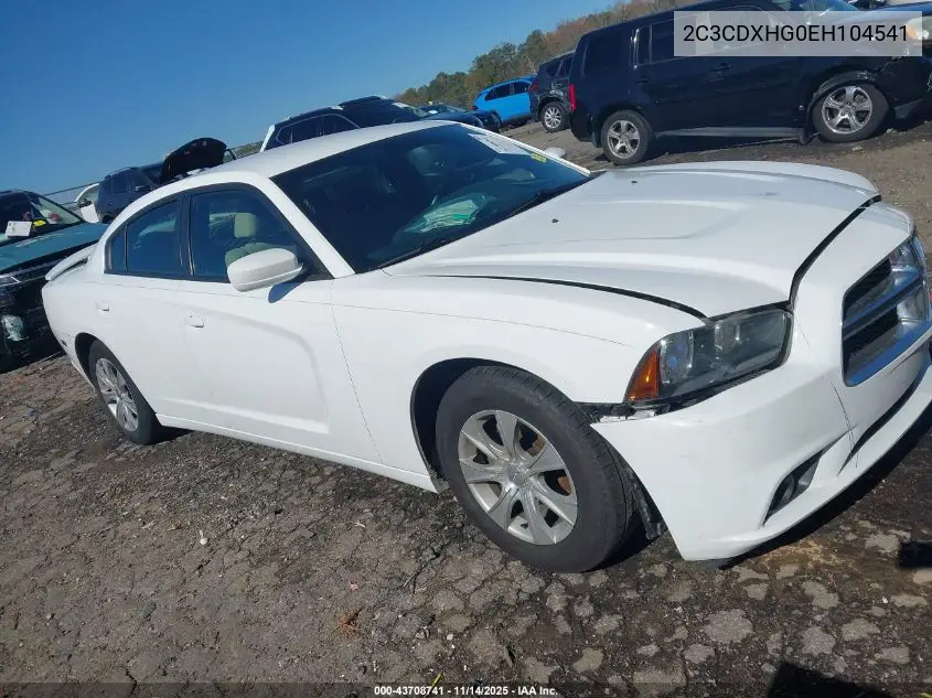 2C3CDXHG0EH104541 2014 Dodge Charger Sxt