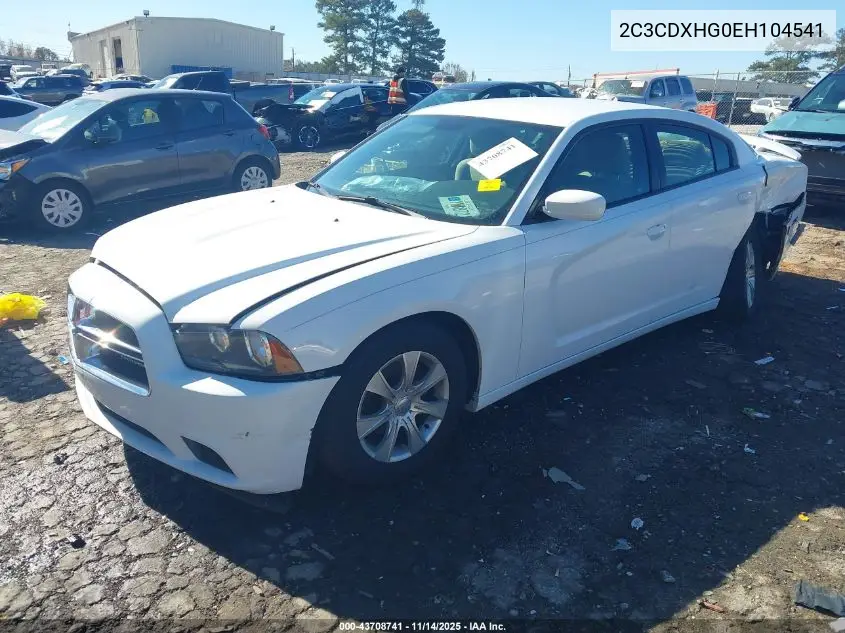 2C3CDXHG0EH104541 2014 Dodge Charger Sxt